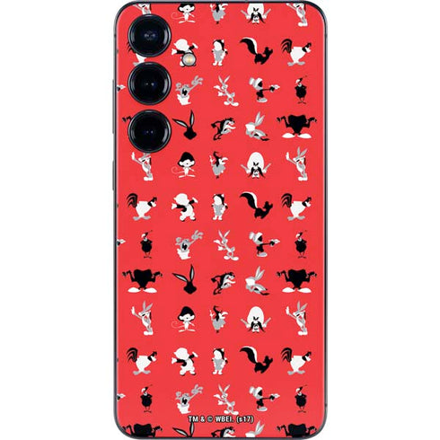 Looney Tunes Identity Red Pattern Galaxy S25 Skin
